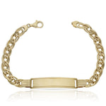 PULSERA ORO 18KL CABALLERO PLACA - Peso: 12.65 gr 