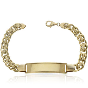 PULSERA ORO 18KL CABALLERO PLACA - Peso: 12.95 gr 