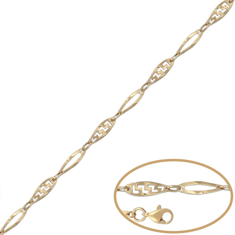 PULSERA ORO 18KL CALADA - Peso: 3.00 gr 