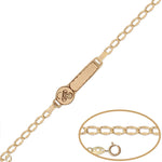 PULSERA ORO 18KL CHUPETE - 13CM - Peso: 1.40 gr 