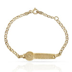 PULSERA ORO 18KL CHUPETE ANCLA - Peso: 2.25 gr 