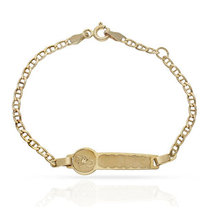 PULSERA ORO 18KL CHUPETE ANCLA - Peso: 2.25 gr 