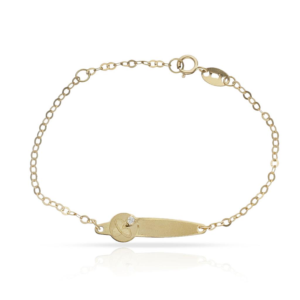 PULSERA ORO 18KL CHUPETE CIRCONITA - Peso: 0.95 gr 