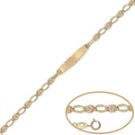 PULSERA ORO 18KL CIRCONITAS - 12CM - Peso: 1.35 gr 