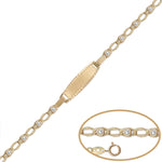 PULSERA ORO 18KL CIRCONITAS - 13CM - Peso: 1.60 gr 