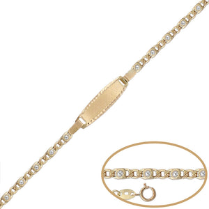 PULSERA ORO 18KL CIRCONITAS - 14CM - Peso: 1.65 gr 