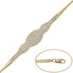 PULSERA ORO 18KL CIRCONITAS - Peso: 10.70 gr 