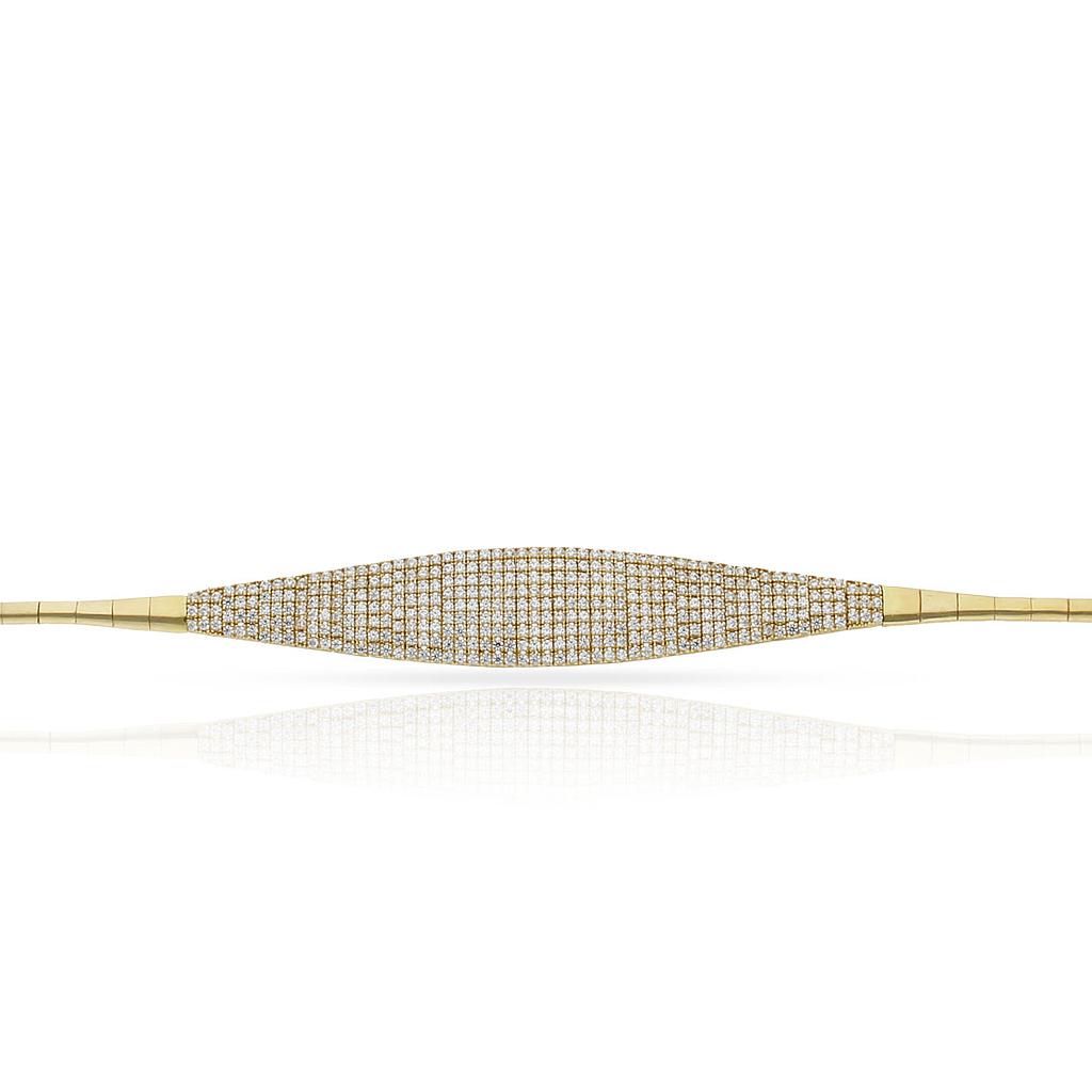 PULSERA ORO 18KL CIRCONITAS - Peso: 12.05 gr 