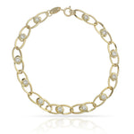 PULSERA ORO 18KL CIRCONITAS - Peso: 2.85 gr 