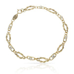 PULSERA ORO 18KL CIRCONITAS - Peso: 2.95 gr 