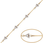 PULSERA ORO 18KL CIRCONITAS - Peso: 5.70 gr 