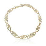 PULSERA ORO 18KL CIRCONITAS TROQUELADA - Peso: 3.10 gr 
