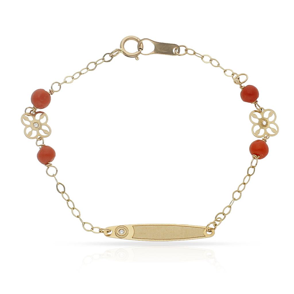 PULSERA ORO 18KL CIRCULO CIRCONITA - Peso: 1.10 gr 