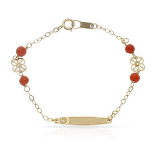 PULSERA ORO 18KL CIRCULO CIRCONITA - Peso: 1.10 gr 