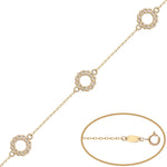 PULSERA ORO 18KL CIRCULO CIRCONITAS