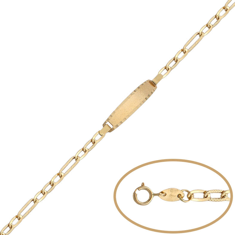 PULSERA ORO 18KL CON PLACA - Peso: 2.10 gr 