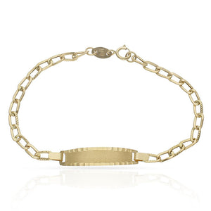 PULSERA ORO 18KL CON PLACA - Peso: 2.20 gr 