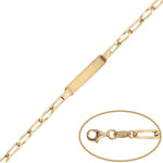 PULSERA ORO 18KL CON PLACA - Peso: 3.50 gr 