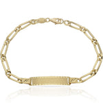 PULSERA ORO 18KL CON PLACA - Peso: 3.70 gr 
