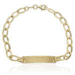 PULSERA ORO 18KL CON PLACA - Peso: 3.75 gr 