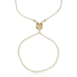 PULSERA ORO 18KL DEDO BUHO - Peso: 3.55 gr 
