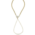 PULSERA ORO 18KL DEDO CORAZON - Peso: 5.75 gr 