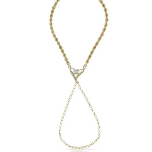 PULSERA ORO 18KL DEDO CORAZON - Peso: 5.95 gr 