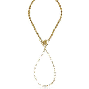 PULSERA ORO 18KL DEDO FLOR - Peso: 6.35 gr 