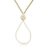 PULSERA ORO 18KL DEDO LETRA - Abecedario: L 