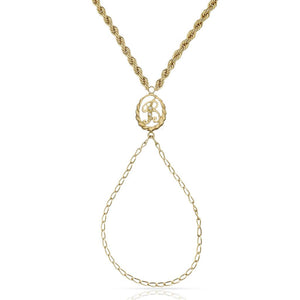 PULSERA ORO 18KL DEDO LETRA - Abecedario: L 