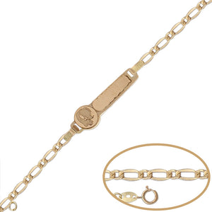 PULSERA ORO 18KL ELEFANTE - 13CM - Peso: 1.35 gr 