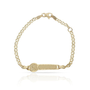 PULSERA ORO 18KL ELEFANTE ANCLA TALLADA - Peso: 3.30 gr 
