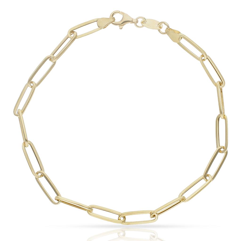 PULSERA ORO 18KL ESLABONES OVALADOS - 4.50MM - Peso: 3.30 gr 