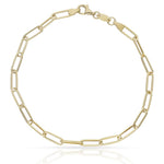 PULSERA ORO 18KL ESLABONES OVALADOS - 4MM - Peso: 2.70 gr 