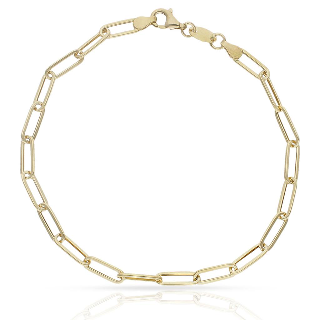 PULSERA ORO 18KL ESLABONES OVALADOS - 4MM - Peso: 2.70 gr 