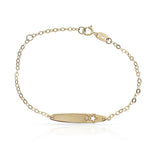 PULSERA ORO 18KL ESTRELLA CIRCONITA - Peso: 0.85 gr 