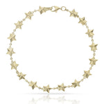 PULSERA ORO 18KL ESTRELLAS - 7MM - Peso: 3.40 gr 