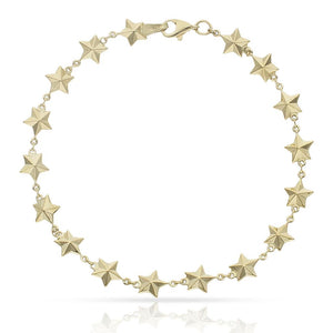 PULSERA ORO 18KL ESTRELLAS - 7MM - Peso: 3.40 gr 