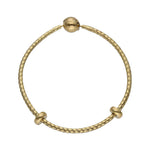 PULSERA ORO 18KL FLEXIBLE CON STOPPERS