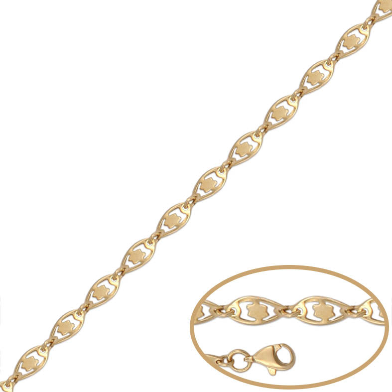 PULSERA ORO 18KL FLOR - Peso: 3.40 gr 
