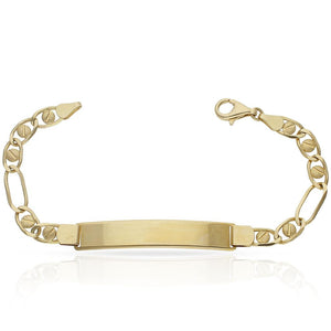 PULSERA ORO 18KL FUNDIDA PLACA - Peso: 12.90 gr 