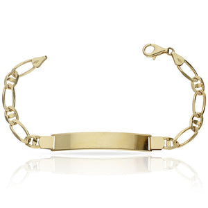 PULSERA ORO 18KL FUNDIDA PLACA - Peso: 13.05 gr 