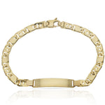 PULSERA ORO 18KL FUNDIDA PLACA - Peso: 15.30 gr 
