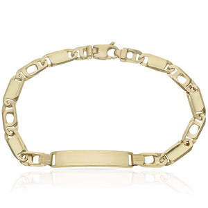 PULSERA ORO 18KL FUNDIDA PLACA - Peso: 15.50 gr 