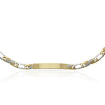 PULSERA ORO 18KL FUNDIDA PLACA - Peso: 21.35 gr 