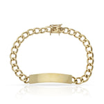 PULSERA ORO 18KL FUNDIDA PLACA - Peso: 26.85 gr 
