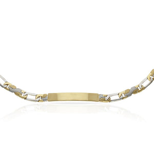 PULSERA ORO 18KL FUNDIDA PLACA - Peso: 26.90 gr 