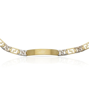 PULSERA ORO 18KL FUNDIDA PLACA - Peso: 36.50 gr 