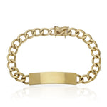 PULSERA ORO 18KL FUNDIDA PLACA - Peso: 40.25 gr 