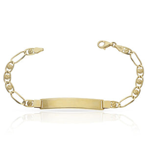 PULSERA ORO 18KL FUNDIDA PLACA - Peso: 9.20 gr 